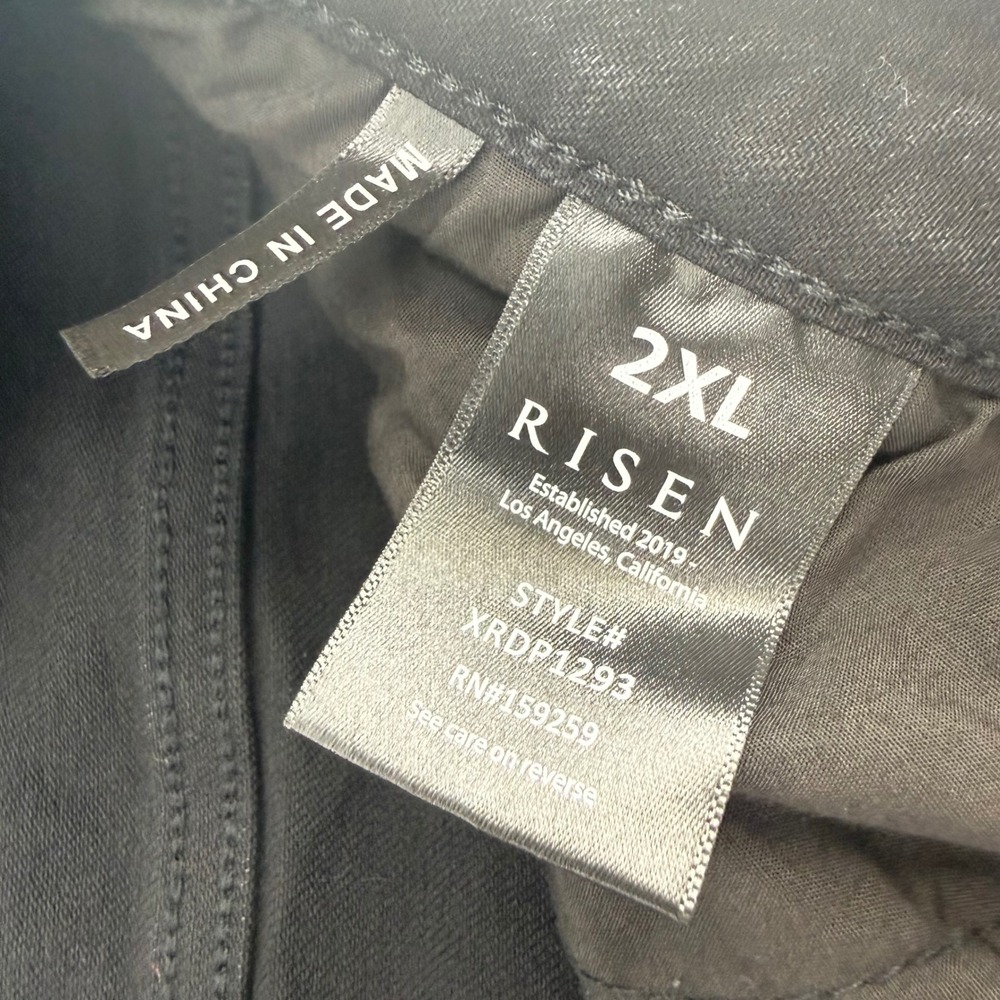 Risen Los Angeles Womens‎ 2XL High Rise Distressed Skinny Jeans Black - Picture 5 of 7